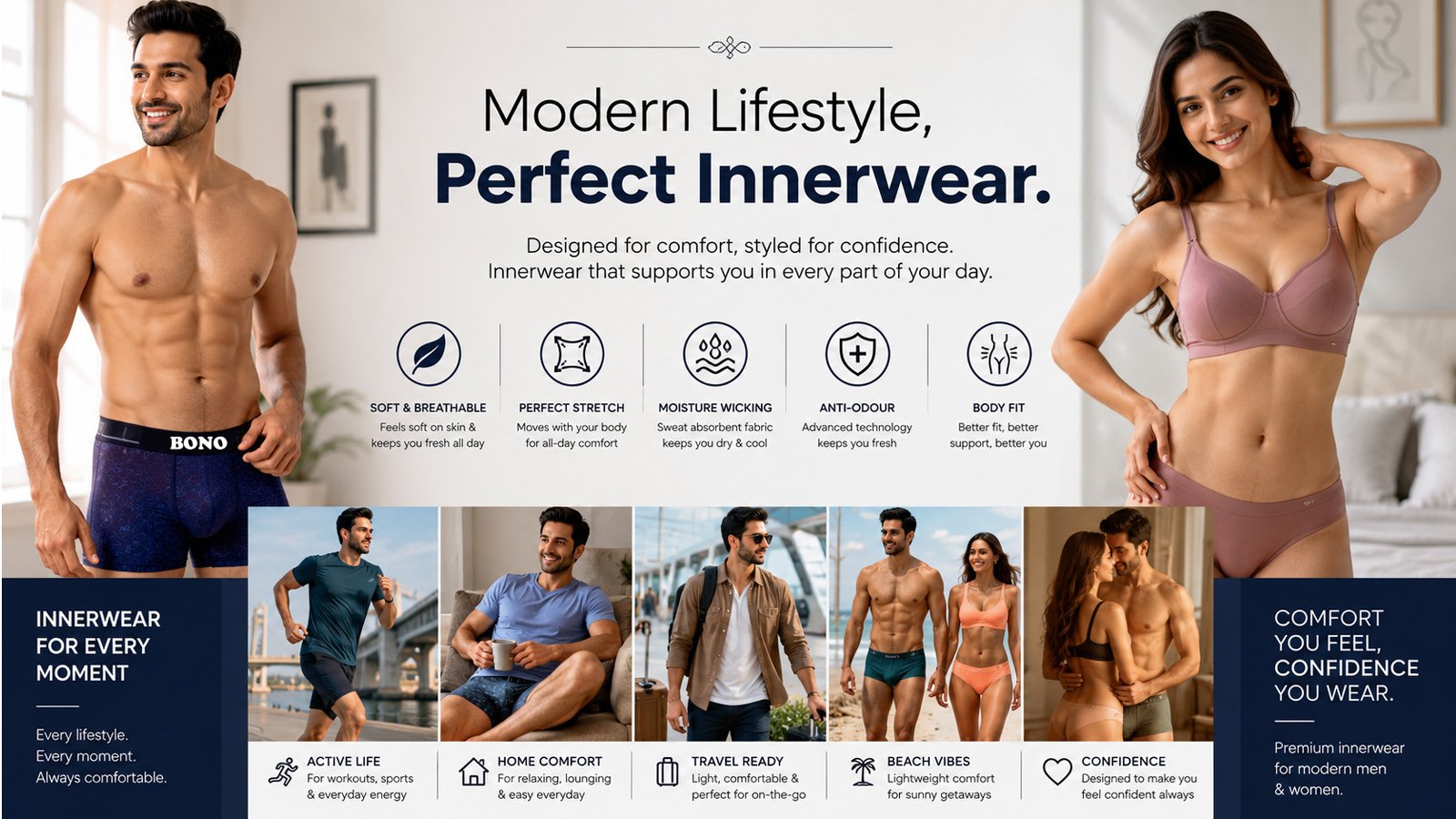 modern lifestyle in innerwear