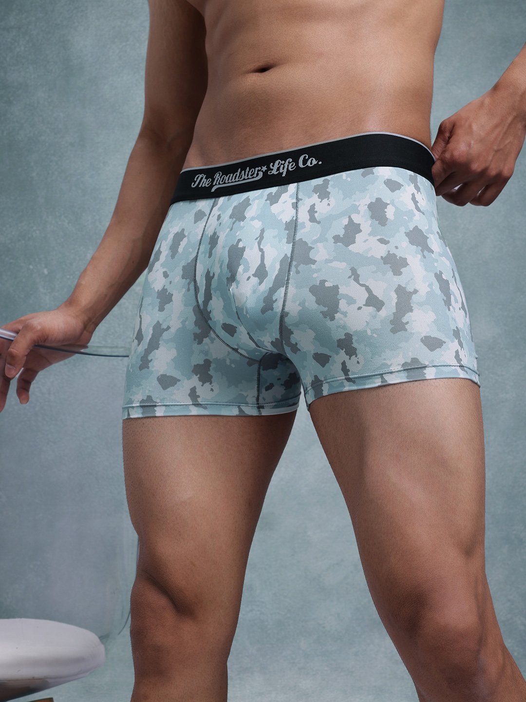 Roadster Men's Pack Of 2 Printed Ultrasoft Stretchable Trunk - Image 2