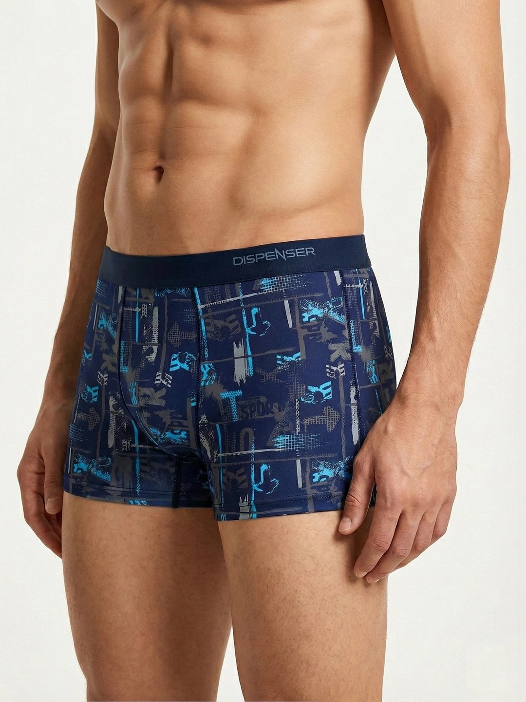 Dispenser Pack of 2 Men Printed Cotton Stretch Trunks Soft Comfortable Innerwear - Image 3