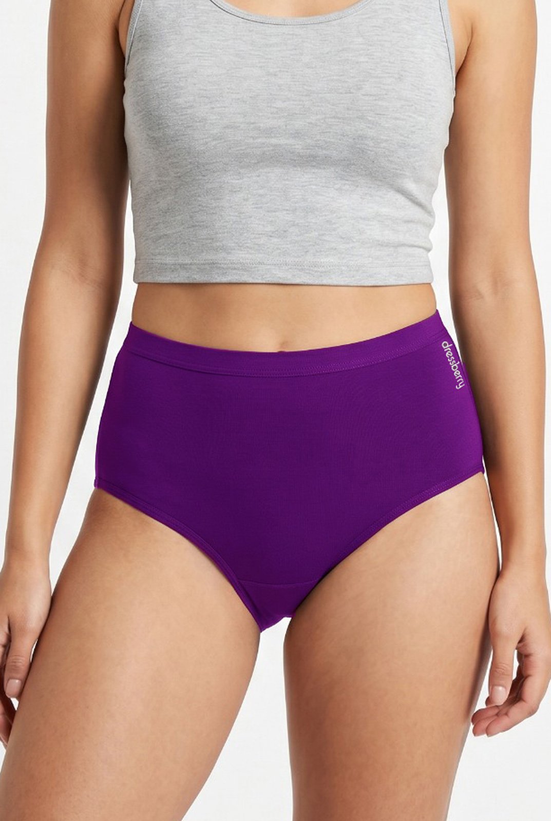Women's High-Rise Basic Brief Panty – Soft Stretch, Full Coverag - Image 5
