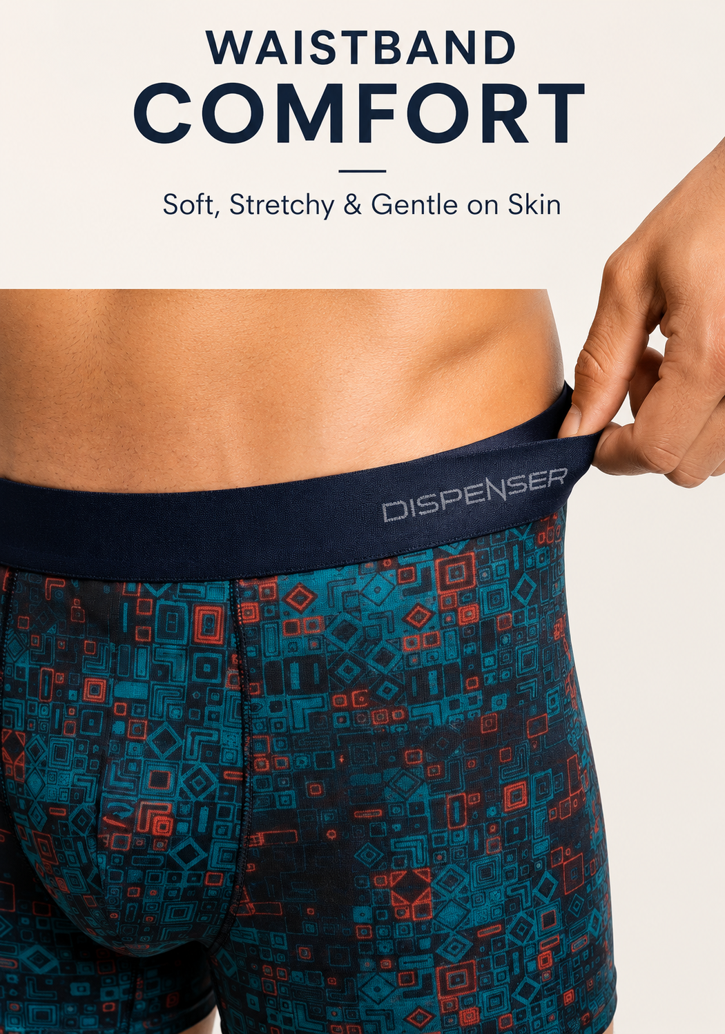 Dispenser Pack of 2 Men Printed Cotton Stretch Trunks Soft Comfortable Innerwear - Image 12