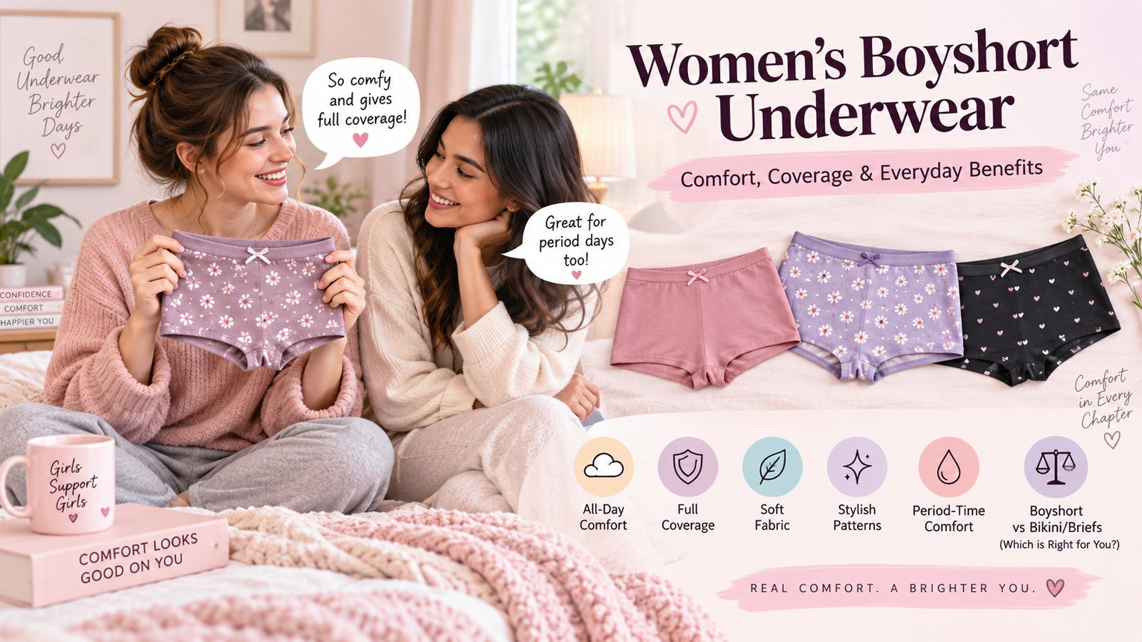 women boyshot underwear