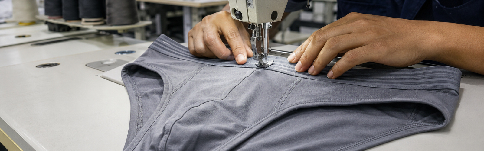 men brief stiching